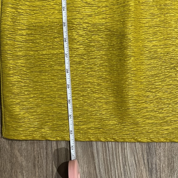 Yellow Green Chartreuse Bodycon Dress - Size S - Picture 6 of 10